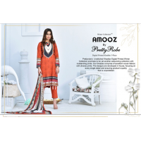 Amooz by Pretty Robe Digital Printed Khaddar 